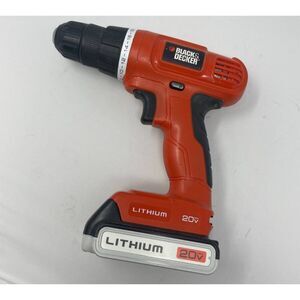 BLACK+DECKER 20V MAX Cordless Drill and Driver, 3/8 Compact, Black/Orange